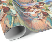 Papier Cadeau Danseuses dans un paysage d'Edgar Degas (Coin rond)