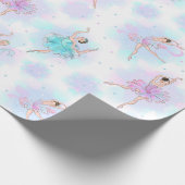 Papier Cadeau Danseuses de ballet pastel (Coin)