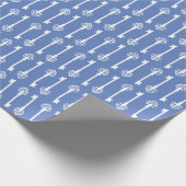 Papier Cadeau Danube Blue Victorian Keys (Coin)