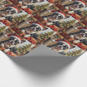 Papier Cadeau Dapper Boston Terrier Dog Christmas Gift (Coin)