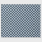 Papier Cadeau Dark Blue Checker Checkerboard Checkered 00s 90s (Plat)