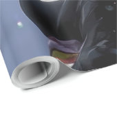 Papier Cadeau Dark fantasy girl / Aesthetic (Coin rond)