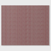 Papier Cadeau Dark Red & Gray Wonky Stripes (Plat)