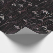 Papier Cadeau  Dark Snowdrop Wrapping Paper (Coin)