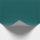 Papier Cadeau Dark Teal Solid Color (Coin)