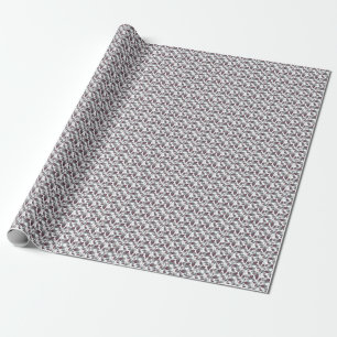 Papier Cadeau Dark Valentine - coeur anatomique et fleur morte