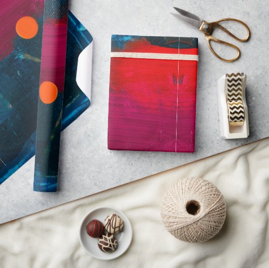 Papier cadeau d'art peint Abstrait (Artisanat)
