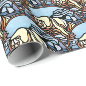 Papier cadeau d'art tribal papier à enveloppement (Coin rond)