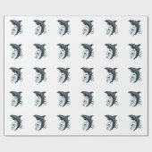 Papier Cadeau Dauphin (Plat)