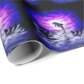 Papier Cadeau Dauphin clair de lune (Coin rond)