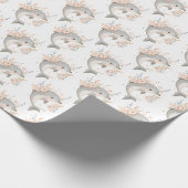Papier Cadeau Dauphin mignon (Coin)