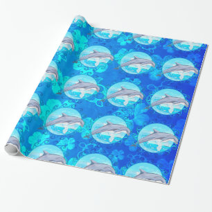 Papier Cadeau Dauphin Sun maori