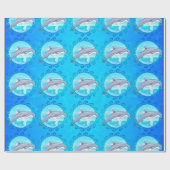 Papier Cadeau Dauphin Sun maori (Plat)
