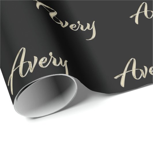 Papier cadeau d'Avery White Gold (Coin rond)