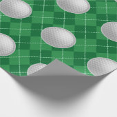 Papier cadeau de balle de golf (Coin)