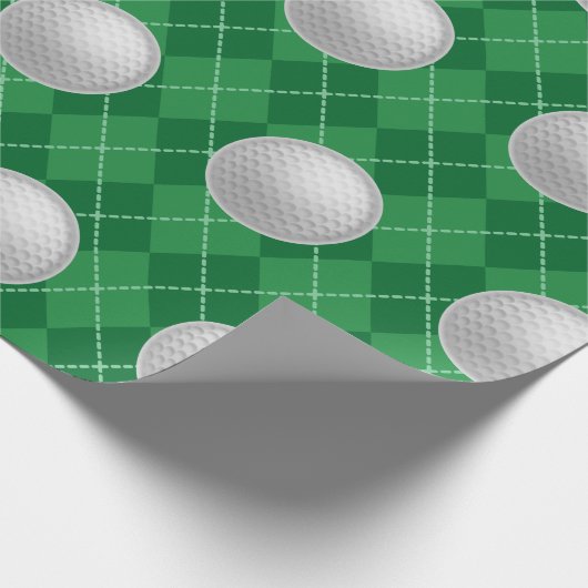 Papier cadeau de balle de golf (Coin)
