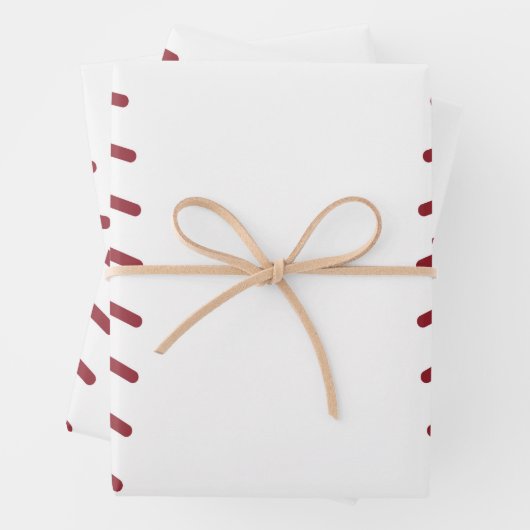 Papier cadeau de baseball (En situation)