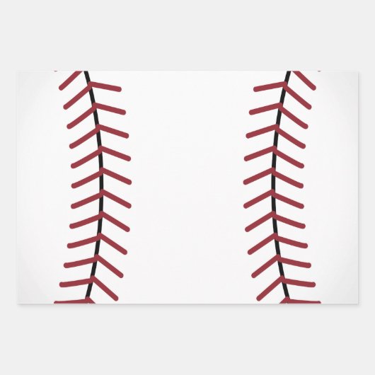 Papier cadeau de baseball (Devant)