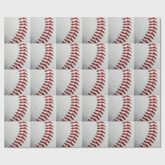 Papier cadeau de baseball (Plat)