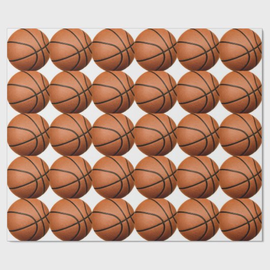 Papier cadeau de basket-ball (Plat)