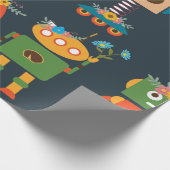 Papier Cadeau De beaux robots conçus par des enfants (Coin)