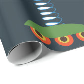 Papier Cadeau De beaux robots conçus par des enfants (Coin rond)