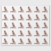 Papier cadeau de calf Roping (Plat)
