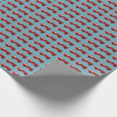 Papier cadeau de camion feu rouge (Coin)