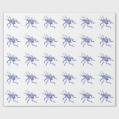 Papier cadeau de cricket violet (Plat)