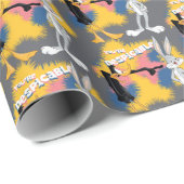 Papier Cadeau ™ de DAFFY DUCK™ et de BUGS BUNNY "vous êtes (Coin rond)