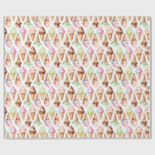 Papier Cadeau De délicieux cônes de crème glacée (Plat)