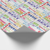 Papier Cadeau De fête d'anniversaire cadeaux uniques et 30èmes (Coin)