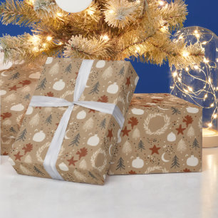 Papier cadeau de fêtes Terre Chaude Pampas
