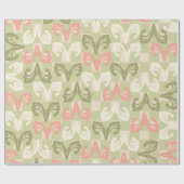 Papier cadeau de feuille de chèques (Plat)