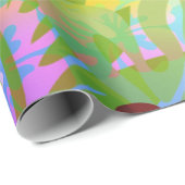 Papier cadeau de fleur d'abeille (Coin rond)