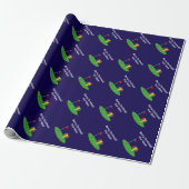 Papier cadeau de golf pour Noël (Déroulé)