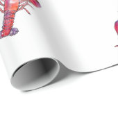 Papier cadeau de homard de la Nouvelle-Angleterre (Coin rond)
