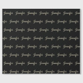 Papier cadeau de Jennifer White Gold (Plat)