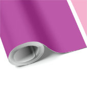 Papier cadeau de la collection de couleurs de Pink (Coin rond)