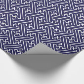Papier cadeau de la Marine Motif moderne (Coin)