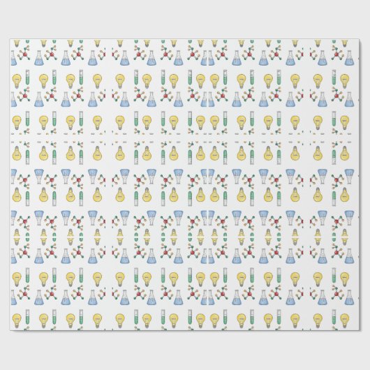 Papier Cadeau De la Science étrange (Plat)