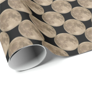Papier cadeau de lune papier Personnaliser Pleine