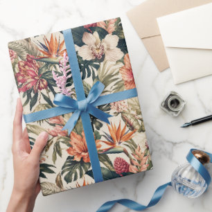 Papier Cadeau De Luxe Botanique Mixte Exotique de Luxe