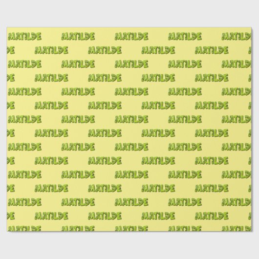 Papier cadeau de Matilde Kiwi Fruit (Plat)