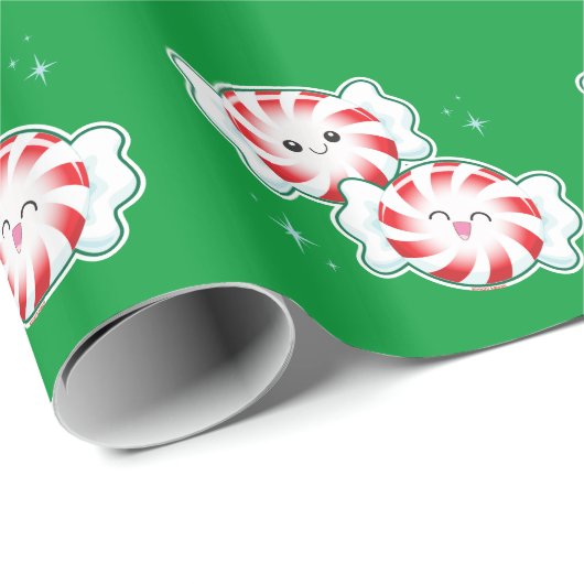 Papier Cadeau De menthe ! (Coin rond)