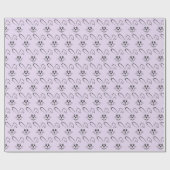 Papier Cadeau De Mignons lapins Sur Violet (Plat)