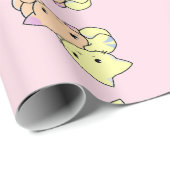 Papier Cadeau De mignons petits culs roses (Coin rond)