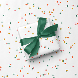 Papier Cadeau De mignons points colorés simple plaisir festif va