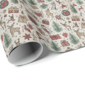 Papier cadeau de Noël (Coin rond)