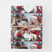 Papier cadeau de Noël (En situation)